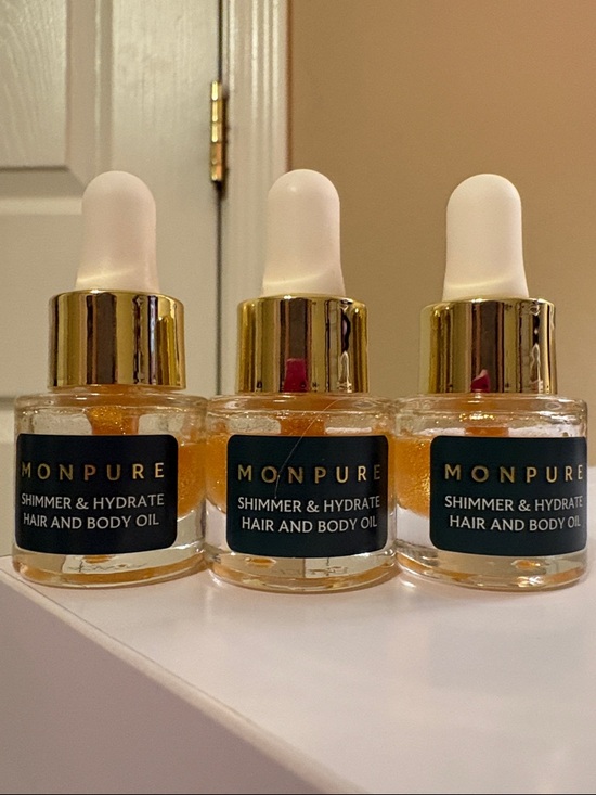 Monpure Other - NEW Set Of 3 Monpure Shimmer & Hydrate Hair And Body Oil